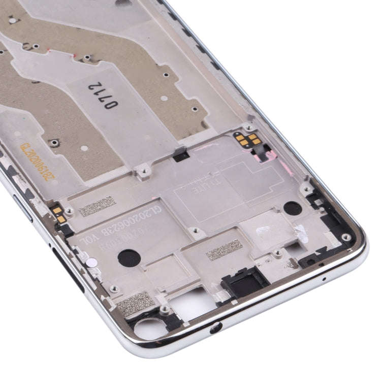 Original Front Housing LCD Frame Bezel Plate for TCL 10L / 10 Lite T770H, T770B (Silver)