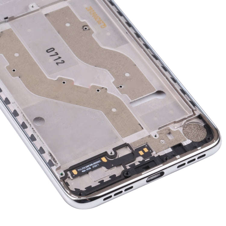 Original Front Housing LCD Frame Bezel Plate for TCL 10L / 10 Lite T770H, T770B (Silver)