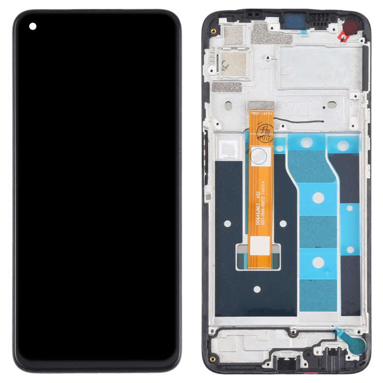 LCD Screen and Digitizer Full Assembly with Frame for OPPO Realme 6i (India) / Realme 6s / Realme...