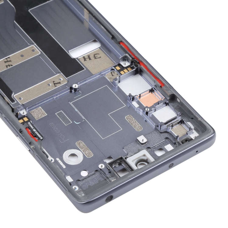 Original Front Housing LCD Frame Bezel Plate for TCL 20 Pro 5G (Black)