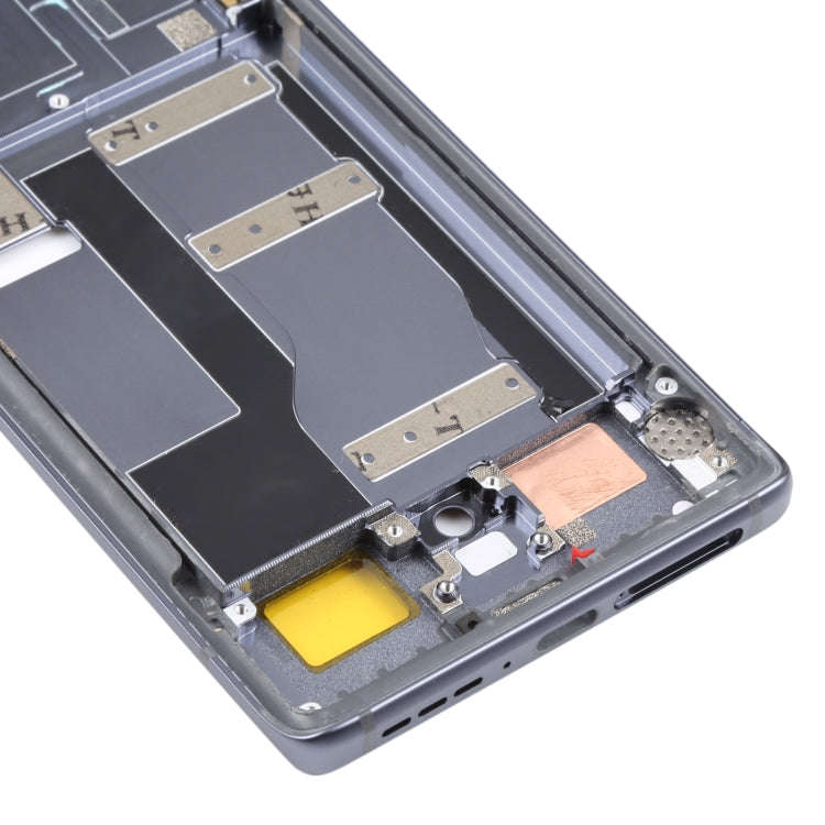 Original Front Housing LCD Frame Bezel Plate for TCL 20 Pro 5G (Black)