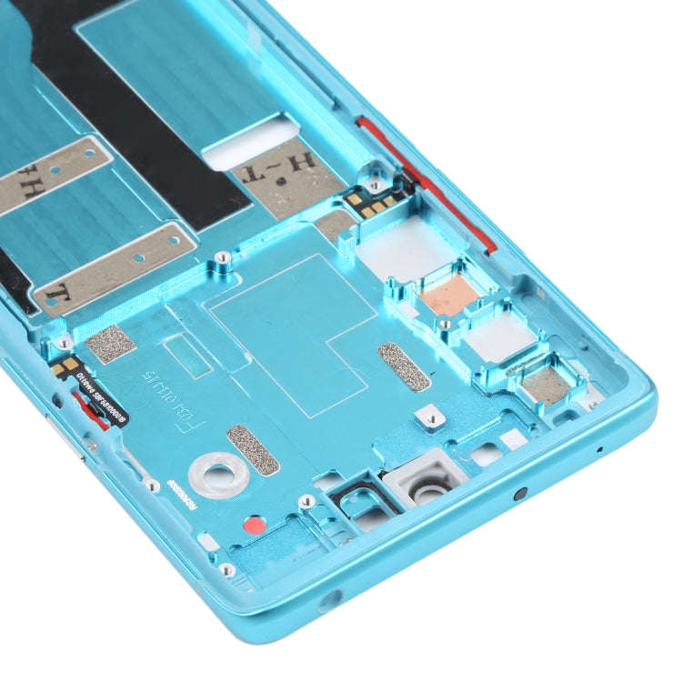 Original Front Housing LCD Frame Bezel Plate for TCL 20 Pro 5G (Blue)