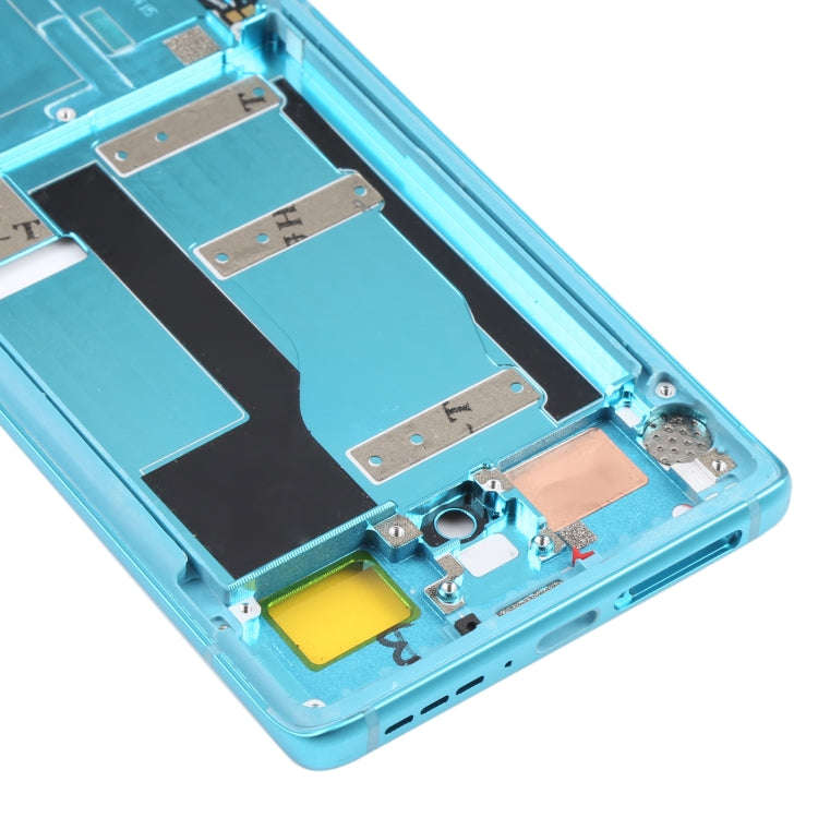 Original Front Housing LCD Frame Bezel Plate for TCL 20 Pro 5G (Blue)