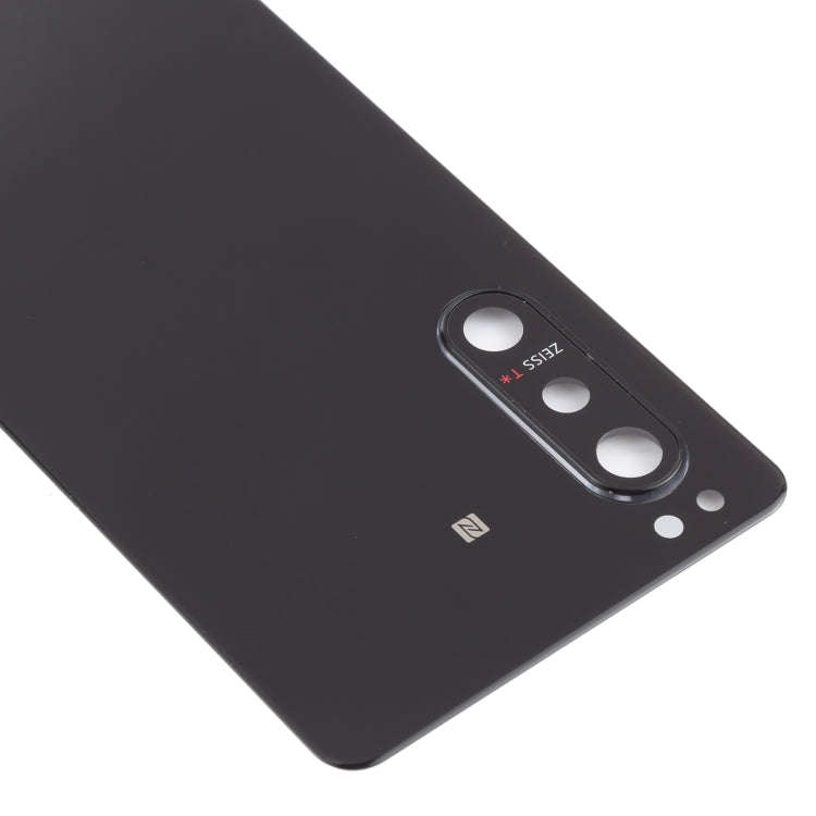 Battery Back Cover with Camera Lens Cover for Sony Xperia 5 II(Black)
