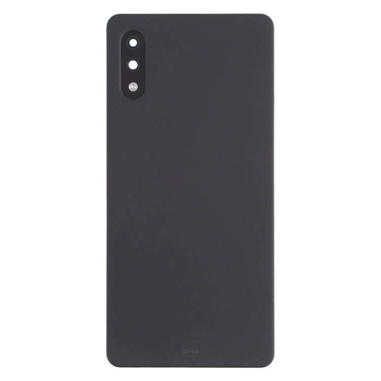 Battery Back Cover with Camera Lens Cover for Sony Xperia Ace II SO-41B(Black)