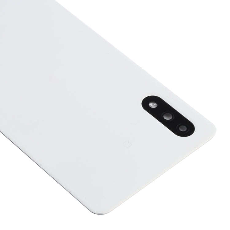 Battery Back Cover with Camera Lens Cover for Sony Xperia Ace II SO-41B(White)