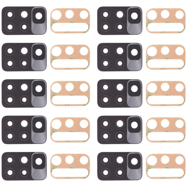 10 PCS Back Camera Lens for Xiaomi Redmi Note 11 4G / Redmi 10 2022 / Redmi 10 Prime 2022 / Redmi...