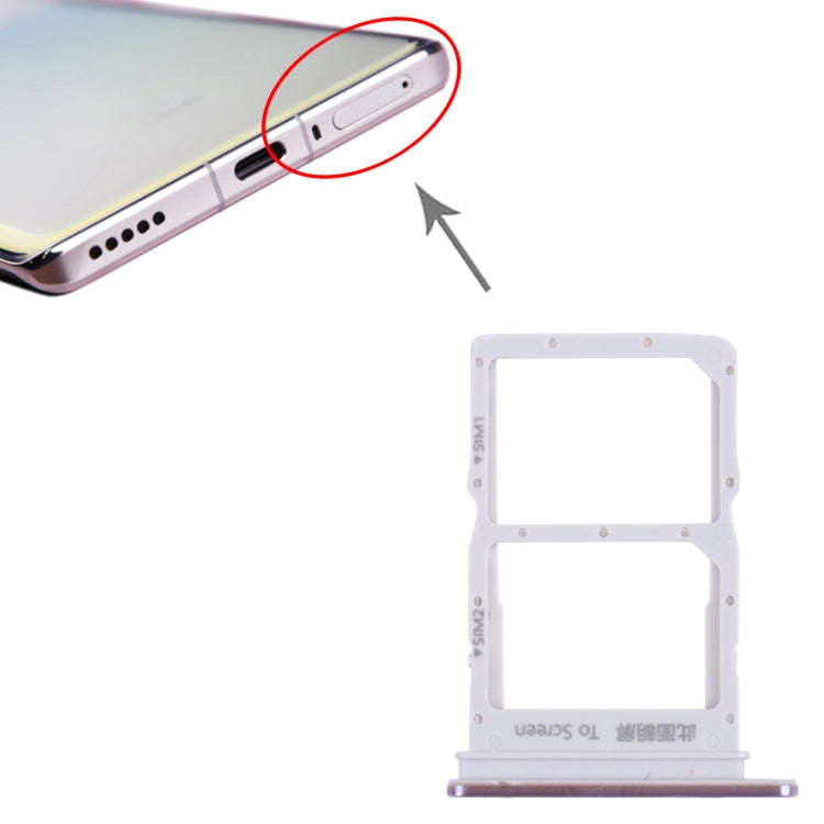 SIM Card Tray + SIM Card Tray for Huawei Nova 8 (Purple)