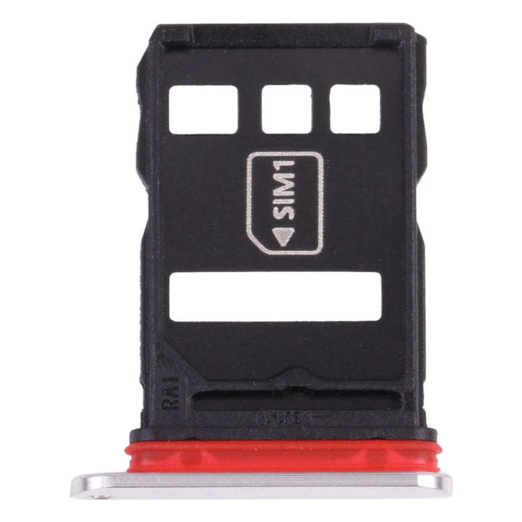 NM Card Tray + SIM Card Tray for Huawei Mate 40E 4G (Silver)