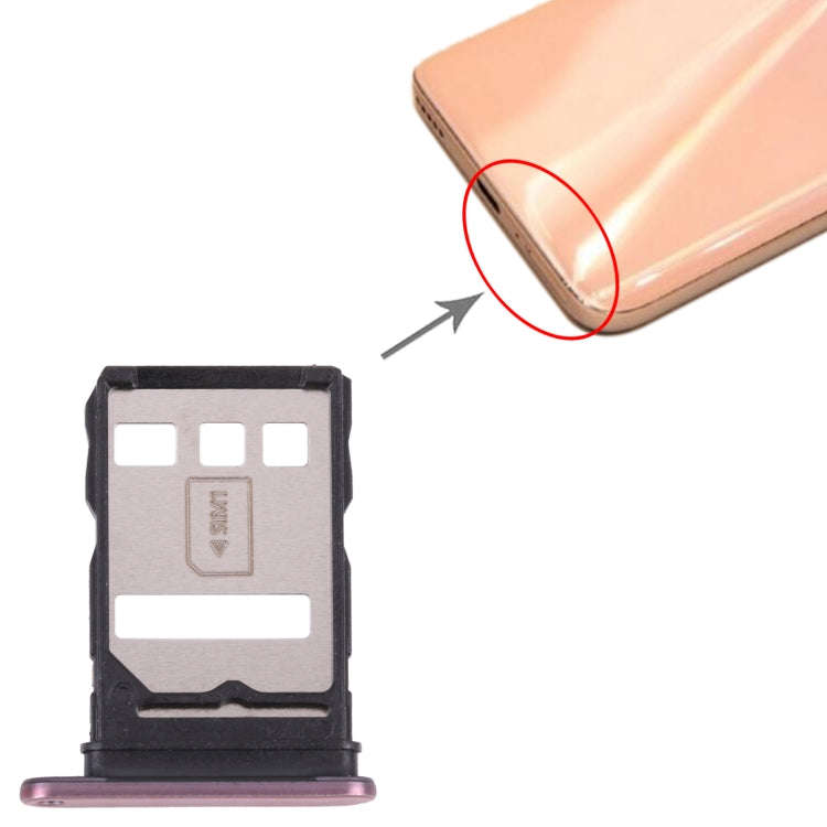 SIM Card Tray for Honor X20 SE(Pink)