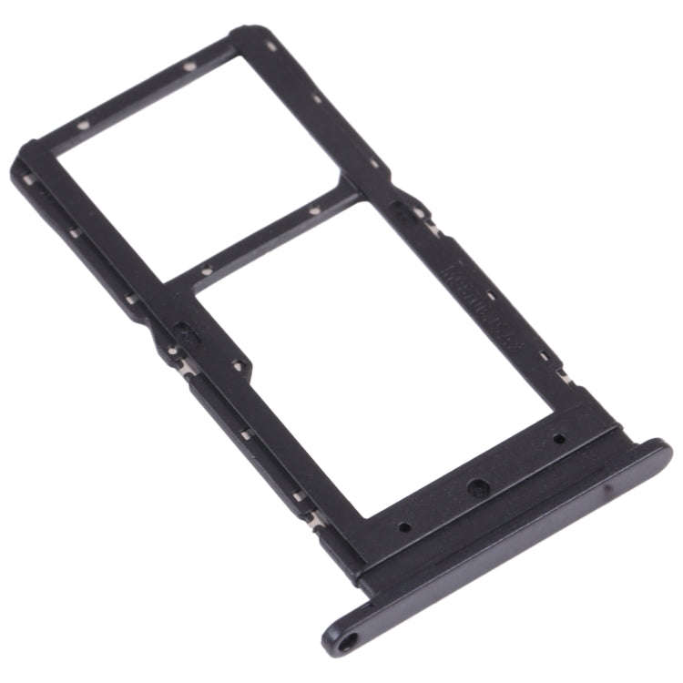 SIM Card Tray + SIM Card Tray / Micro SD Card Tray for Honor play 5T (Black)