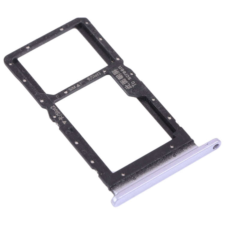 SIM Card Tray + SIM Card Tray / Micro SD Card Tray for Honor play 5T (Purple)