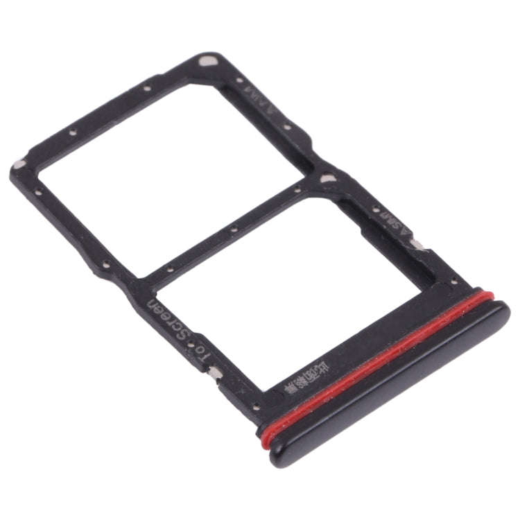 SIM Card Tray + NM Card Tray for Huawei nova 7 SE 5G Youth (Black)
