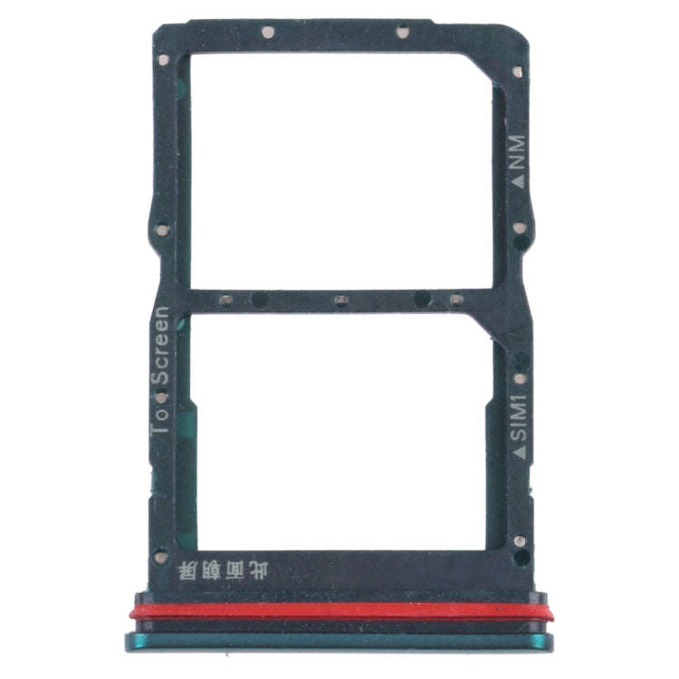SIM Card Tray + NM Card Tray for Huawei nova 7 SE 5G Youth (Green)