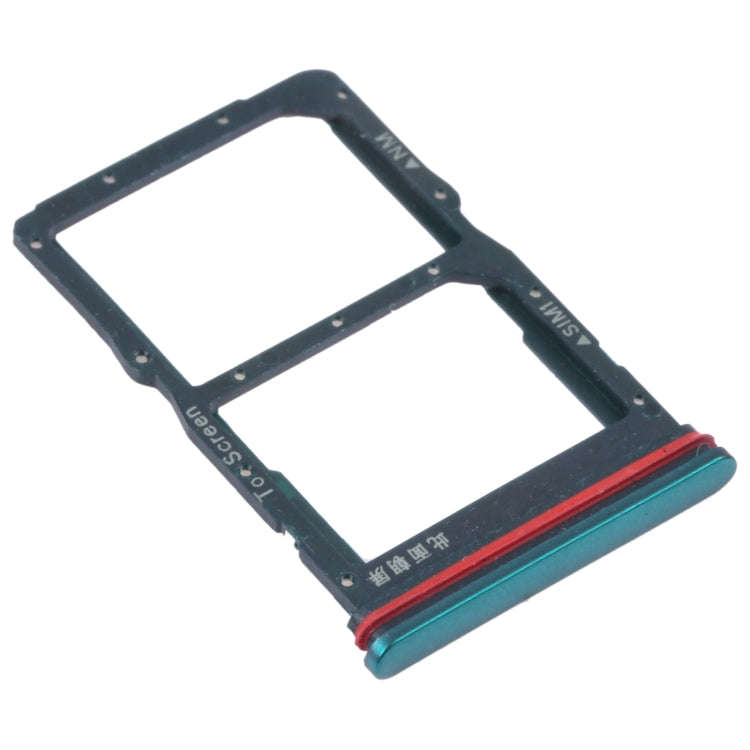 SIM Card Tray + NM Card Tray for Huawei nova 7 SE 5G Youth (Green)