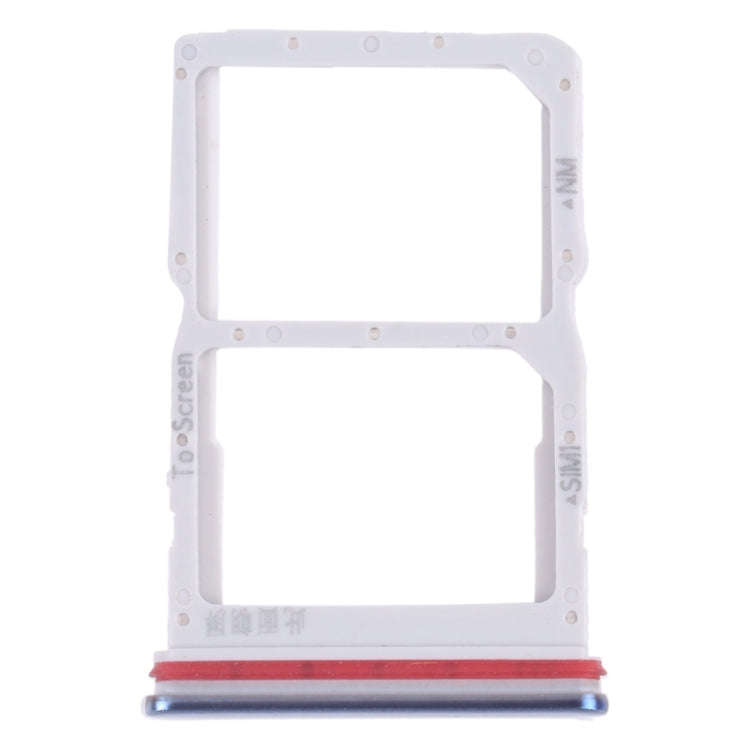 SIM Card Tray + NM Card Tray for Huawei nova 7 SE 5G Youth (Blue)