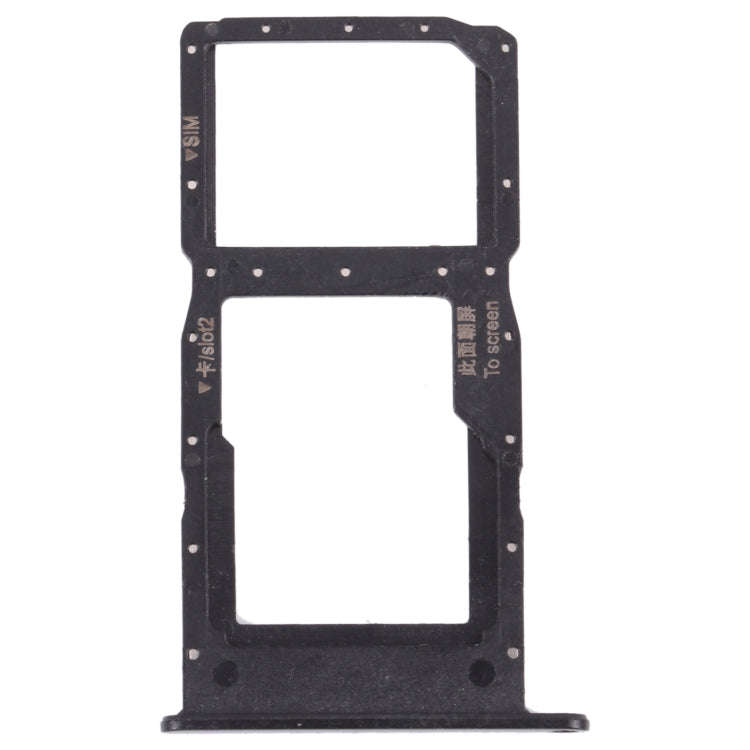 SIM Card Tray + SIM Card Tray / Micro SD Card Tray for Huawei Enjoy 20 5G (Black)