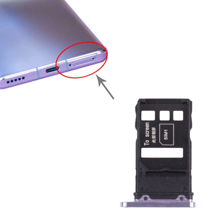 SIM Card Tray + SIM Card Tray for Honor 30 Pro+(Purple)