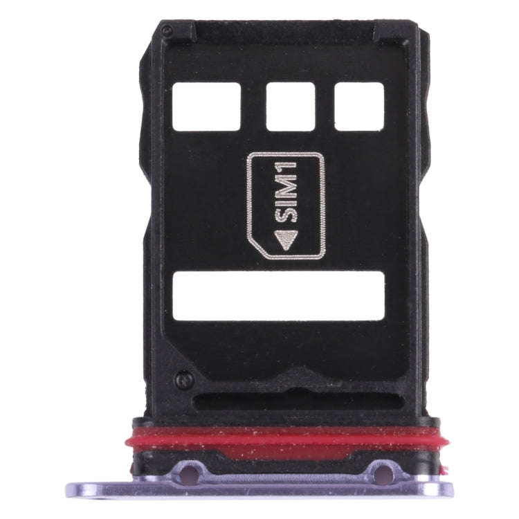 SIM Card Tray + NM Card Tray for Huawei Mate 30E Pro 5G (Purple)