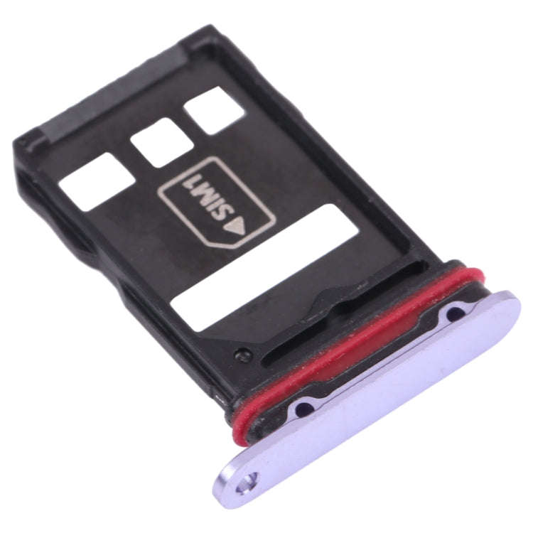SIM Card Tray + NM Card Tray for Huawei Mate 30E Pro 5G (Purple)