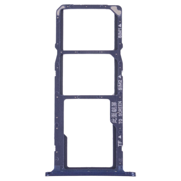 SIM Card Tray + SIM Card Tray + Micro SD Card Tray for Huawei Y5 lite (2018) (Blue)