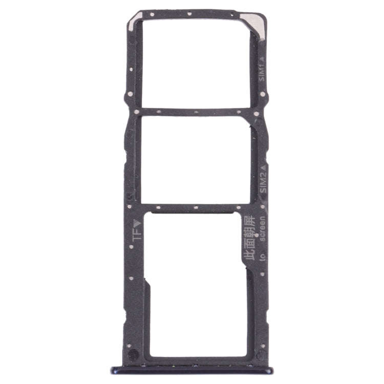 SIM Card Tray + SIM Card Tray + Micro SD Card Tray for Huawei Y7 (2018) (Blue)