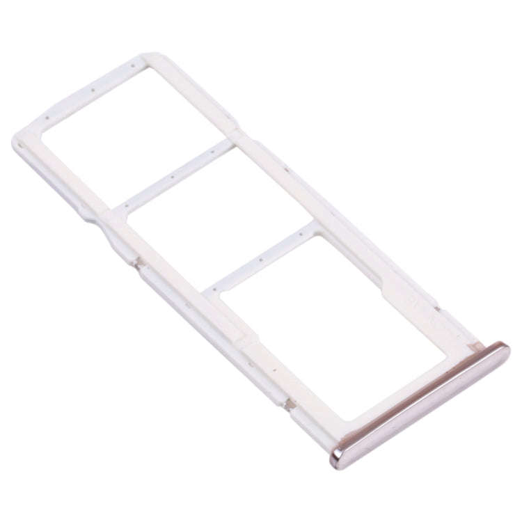 SIM Card Tray + SIM Card Tray + Micro SD Card Tray for Huawei Y7 (2018) (Silver)