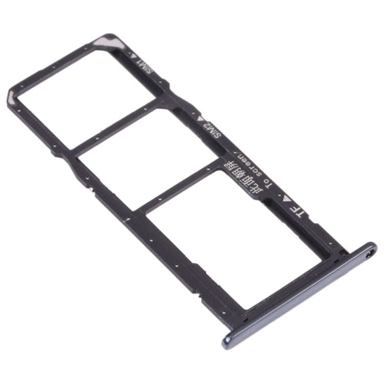 SIM Card Tray + SIM Card Tray + Micro SD Card Tray for Huawei Y6 (2018) (Black)