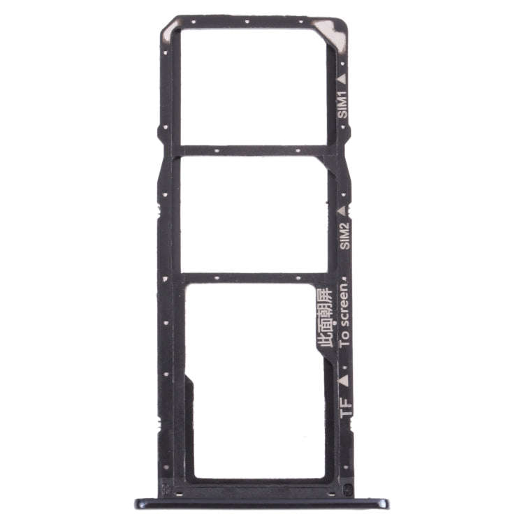 SIM Card Tray + SIM Card Tray + Micro SD Card Tray for Huawei Enjoy 8e (Black)
