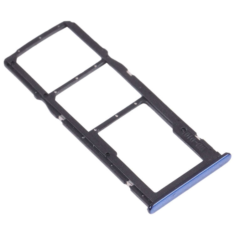 SIM Card Tray + SIM Card Tray + Micro SD Card Tray for Huawei Y7 Pro 2018 (Blue)
