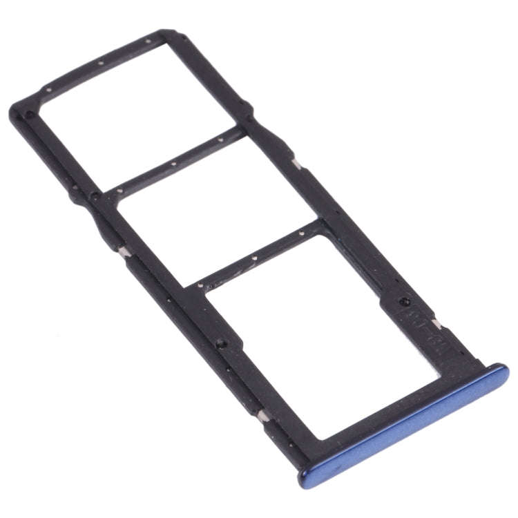 SIM Card Tray + SIM Card Tray + Micro SD Card Tray for Huawei Enjoy 8 (Blue)