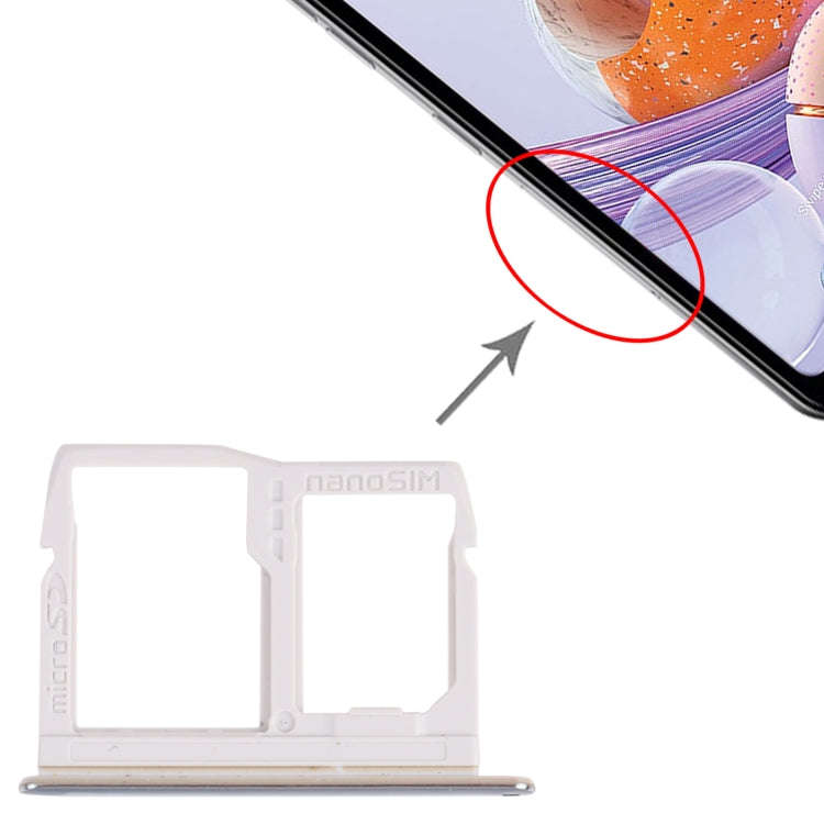 Nano SIM Card Tray + Micro SD Card Tray for LG Stylo 6 / K71 LMQ730HA, LM-Q730HA, LMQ730TM, LM-Q7...