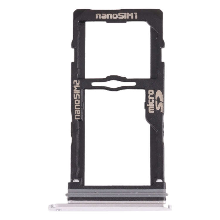 Nano SIM Card Tray + Nano SIM Card Tray / Micro SD Card Tray for LG G8S ThinQ LMG810, LM-G810, LM...