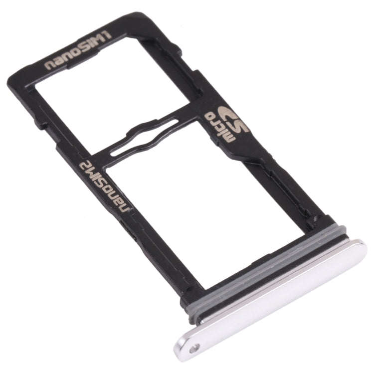 Nano SIM Card Tray + Nano SIM Card Tray / Micro SD Card Tray for LG G8S ThinQ LMG810, LM-G810, LM...