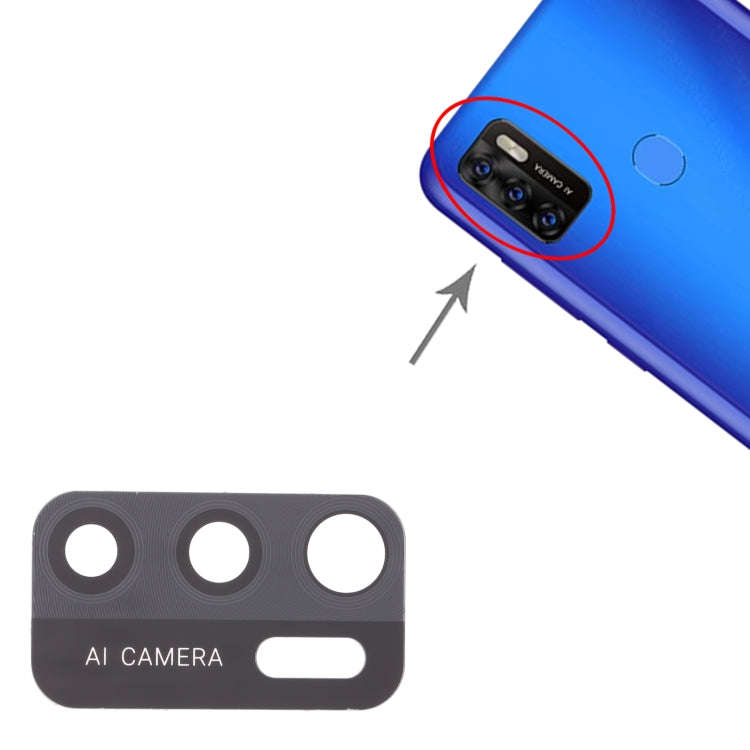 10 PCS Back Camera Lens for ZTE Blade A7s 2020