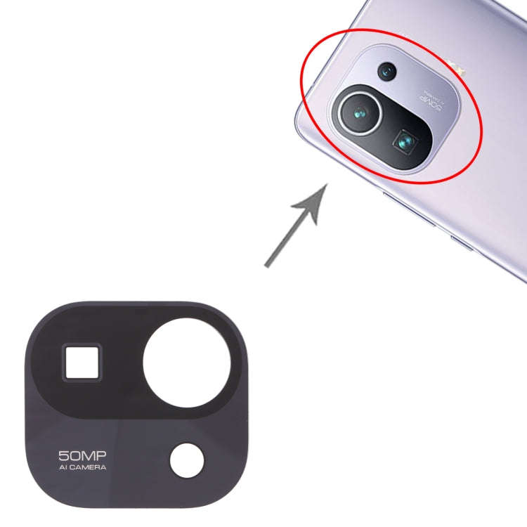 Back Camera Lens for Xiaomi Mi 11 Pro M2102K1AC (Black)
