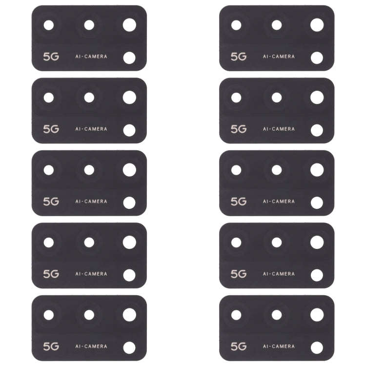 For OPPO A55 5G PEMM00, PEMM20, PEMT00, PEMT20 10pcs Back Camera Lens