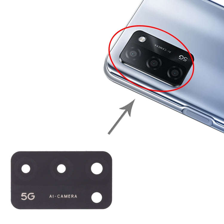For OPPO A55 5G PEMM00, PEMM20, PEMT00, PEMT20 10pcs Back Camera Lens