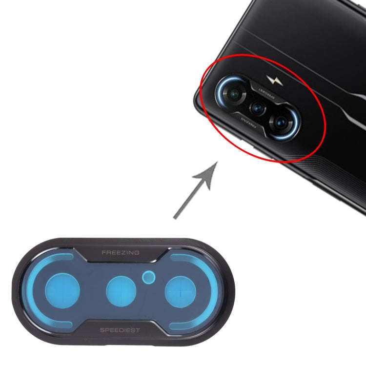 Back Camera Lens Frame for Xiaomi Redmi K40 Gaming / Poco F3 GT M2012K10C, M2104K10AC(Black)