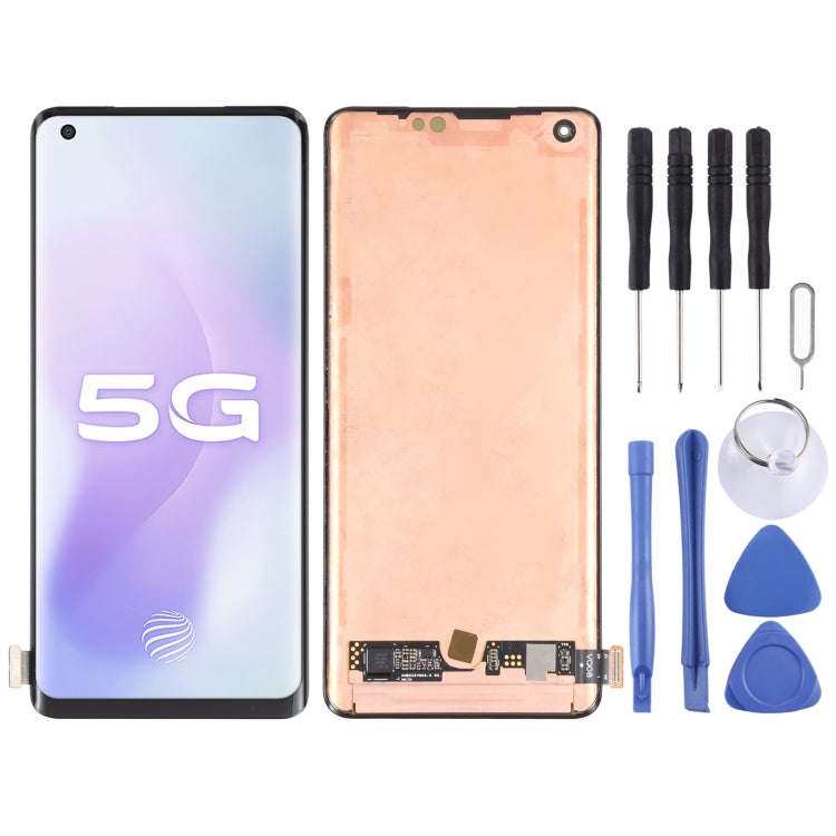 LCD Screen and Digitizer Full Assembly for Vivo X50 Pro+ / X50 Pro Plus / iQOO 5 Pro 5G V2025A V2...