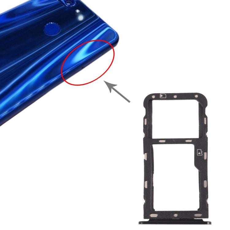SIM Card Tray + Micro SD Card Tray for ZTE Blade V9 (Grey)