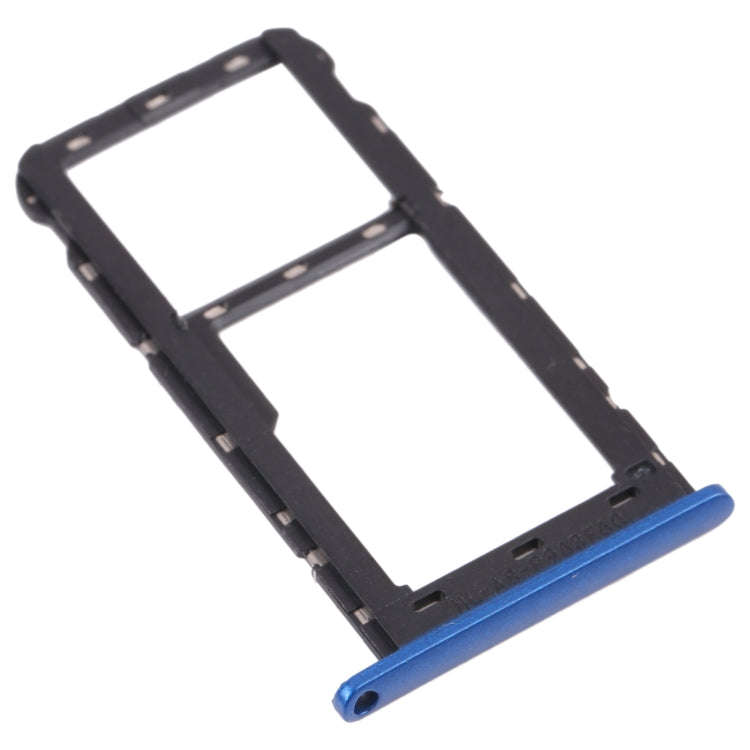 SIM Card Tray + Micro SD Card Tray for ZTE Blade A51 (Blue)