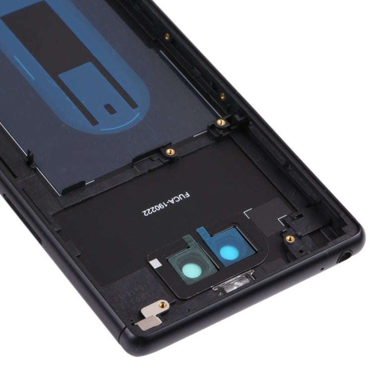 For Sony Xperia 8 Battery Back Cover with Middle Frame & Camera Lens Cover(Black)