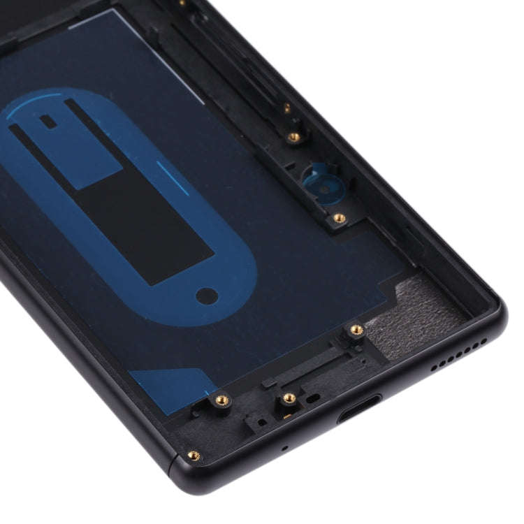 For Sony Xperia 8 Battery Back Cover with Middle Frame & Camera Lens Cover(Black)