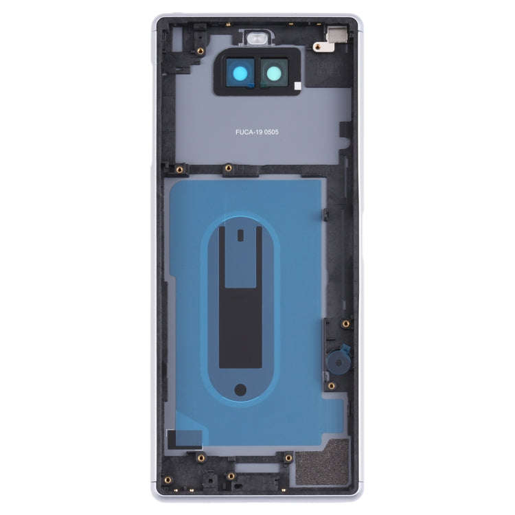 For Sony Xperia 8 Battery Back Cover with Middle Frame & Camera Lens Cover(Silver)