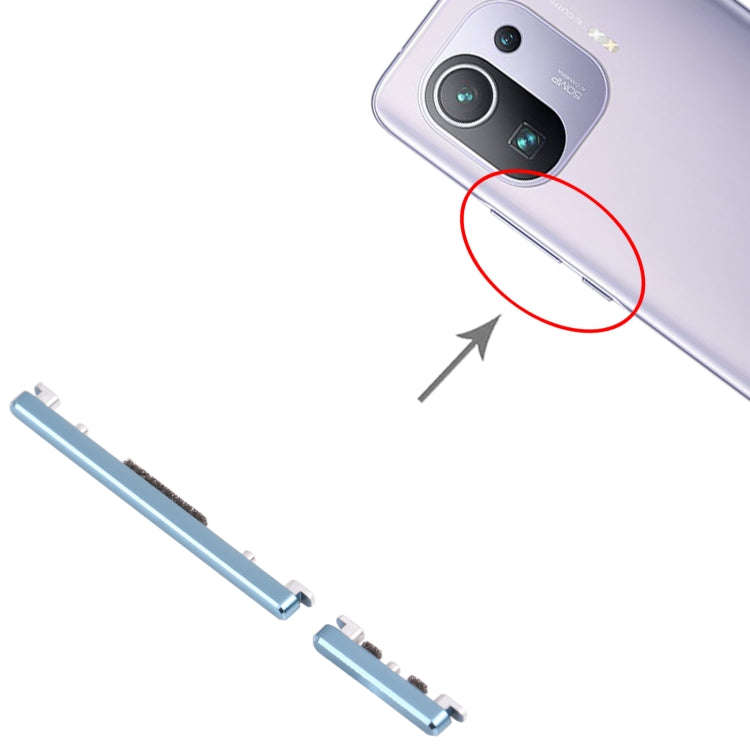 Power Button and Volume Control Button for Xiaomi Mi 11 Pro M2102k1AC (Green)