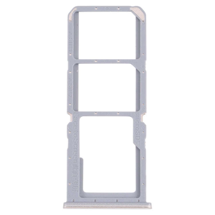 For OPPO A54S CPH2273  SIM Card Tray + SIM Card Tray + Micro SD Card Tray (Gold)