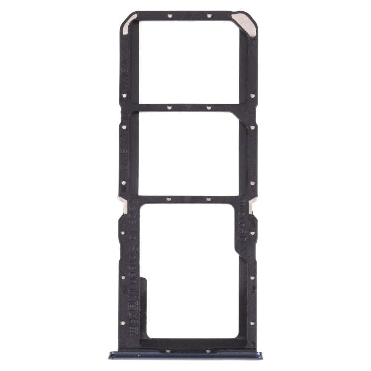 For OPPO A74 5G CPH2197 CPH2263  SIM Card Tray + SIM Card Tray + Micro SD Card Tray (Black)