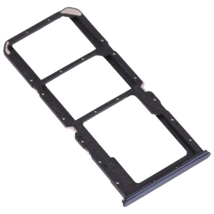 For OPPO A74 5G CPH2197 CPH2263  SIM Card Tray + SIM Card Tray + Micro SD Card Tray (Black)
