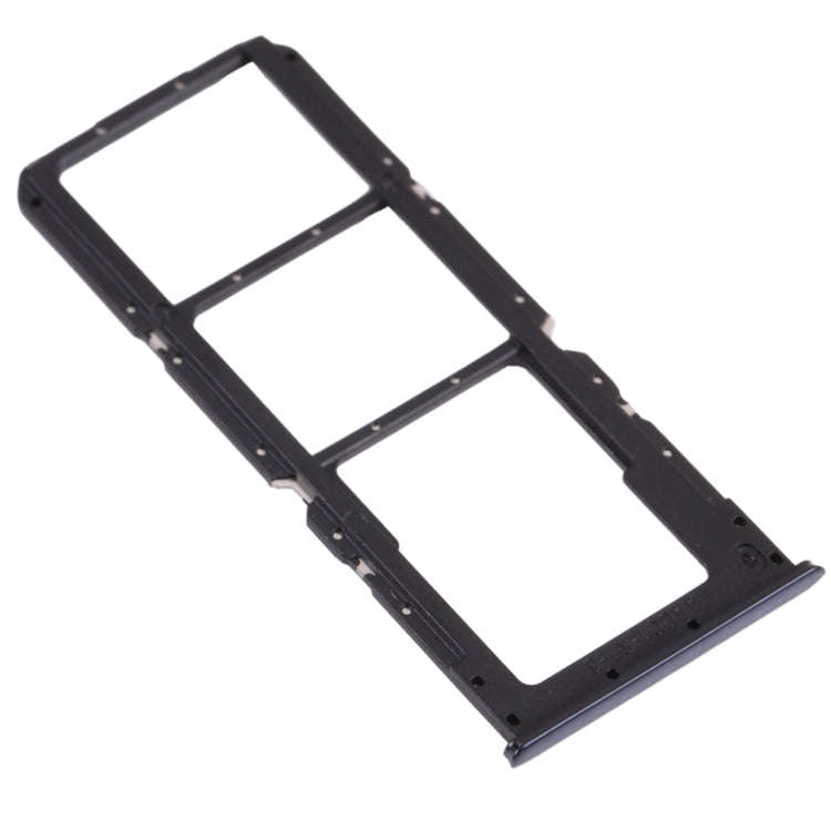 For OPPO A74 5G CPH2197 CPH2263  SIM Card Tray + SIM Card Tray + Micro SD Card Tray (Black)